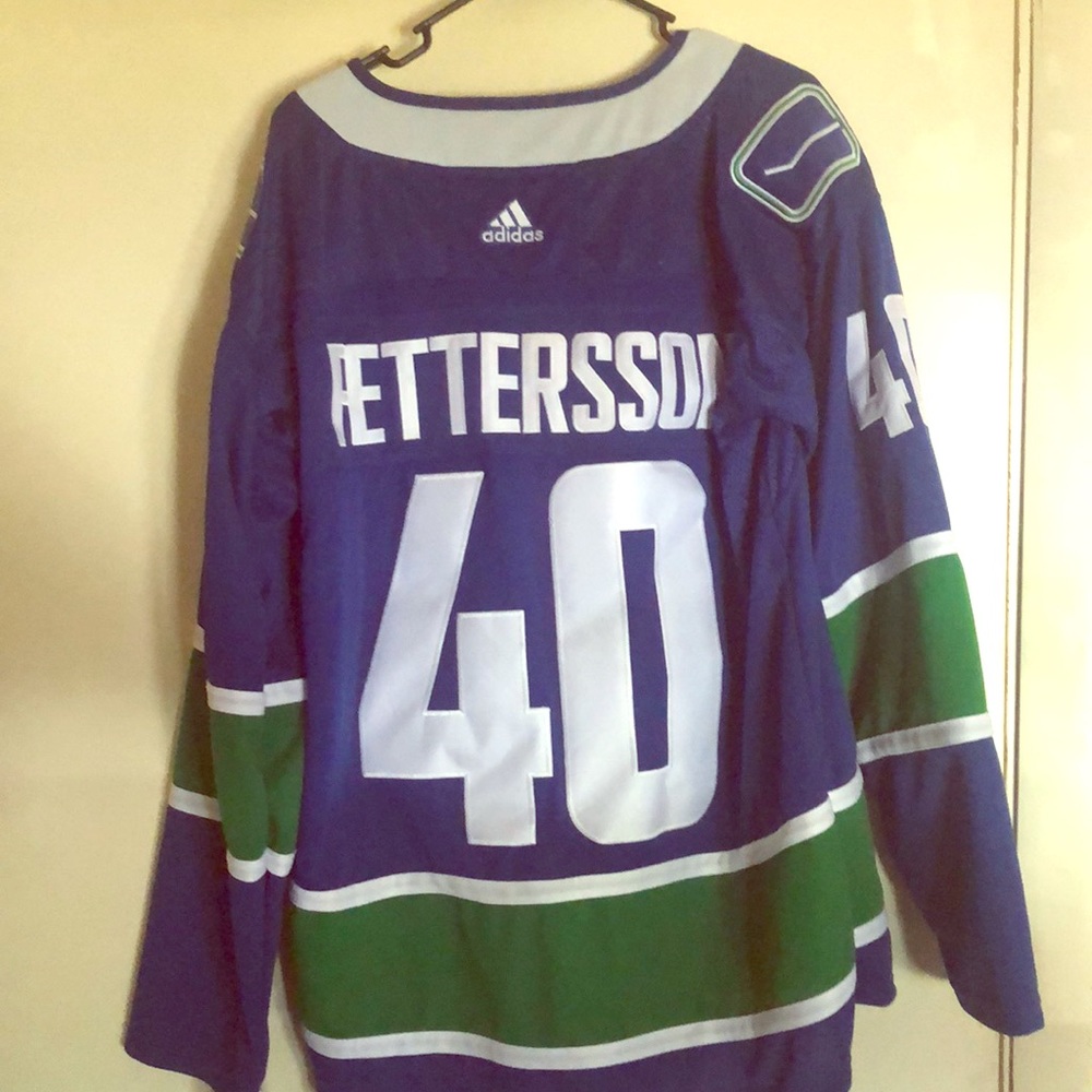 NWT Authentic Vancouver Canucks Petterson Jersey.